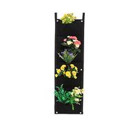Felt Pocket Planter Wall-Mounted Vertical Felt Garden Plant Grow Bags Breathable and Absorbent Felt Hanging Planter for Indoor or Outdoor Home Garden (7 Pocket 100 * 30CM)
