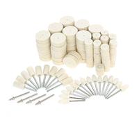 Felt Polishing Attachment Set 129 Pieces Polishing Wheel Polishing Heads Rotary Tool Accessories for Wood Jewellery Polishing Cleaning - for Dremel Multifunctional Tool
