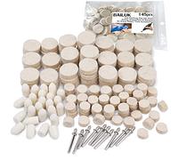 Felt Polishing Buffing Wheel 145Pcs Wool Felt Polishing Pad Wheel Professional Accessories, Point & Mandrel 1/8" Shank Kit for Dremel Rotary Tools