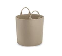 Felt polyester laundry basket Bag Base Beige 13x10 cm