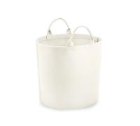 Felt polyester laundry basket Bag Base Blanc 16x13 cm