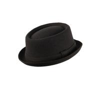 Felt Pork Pie Hat Heritage Traditions Black S/M