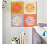 Felt Right Mini Daisy Checker Dusk | Classroom Decor | Acoustic Wall Panels | Home Decor | Felt Wall Panels | Felt Tiles for Accent Walls | Decorative Bulletin Board