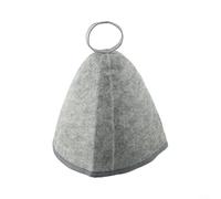 Felt Sauna Hat Sized to Fit Most Head Shapes Offers Coverage for Forehead and Sides While Remaining Lightweight and Foldable (Gray (sided))