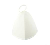 Felt Sauna Hat Sized to Fit Most Head Shapes Offers Coverage for Forehead and Sides While Remaining Lightweight and Foldable (White (sided))