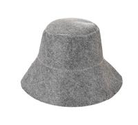 Felt Sauna Hat, Soft Steam Room Cap for Head Warmth & Moisture Wicking, Washable Bathing Accessory for Home Spa, Gray