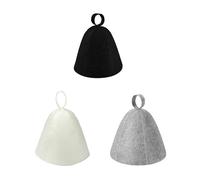 Felt Sauna Hat Thicken Wool Felt Shower Cap Hair Turban Quickly Towel Drying Hats Sauna Hat Men Dry for Man(3pcs-Mix)
