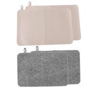 Felt Sauna Seat Cushion - 4Pcs Water Absorbent Pads, Spa Cushion Cover, Heat Insulation Mat, Non-Slip Sau-na Pad, Floor Doormats, Bench Protector Mat, Hangable Steam Bath Accessories for Home and Spa