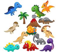 通用 Felt Sewing Craft Kit, Animal Sewing Craft Kit for Kids DIY Sewing Felt Animals Fun Crafts Educational Sewing Kit for Beginner Children (Dinosaur)