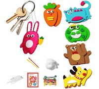 Felt Sewing Craft Kit - Non Woven Handmade Educational Sewing Toy | Hand Eye Coordination Animal Felt Sewing Craft Kit | Sewing Kit for Learning to Sew and Stuff Animals