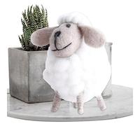 Felt Sheep Toy - Decorative Lamb In Wool Figurine, Plush Animal Ornament, Handmade Felt Crafts, Soft Miniature Sheep Display, Charming