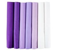 Felt Sheets 7PCS 25 X 25cm/50 50cm Squares Cotton Craft Plain Fabric Cloths for DIY Bundle Patchwork Quilting Sewing Fraft Felt Sheets(Color6,7PCS of 50x50cm)