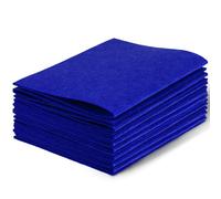 Felt Sheets Fabric, 7" x 11" Felt Fabric for Crafts 10Pcs Halloween Christmas Fabrics Fall Felts for DIY and Sewing Projects (Royal Blue)