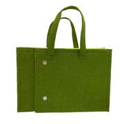 Felt Shopping Bag - Organizer Handbag for Women Travel Daily Errands | Foldable Structure with Soft Texture, Multiple Pockets, Practical Carry Storage for Commuting Market Trips and Leisure Activities