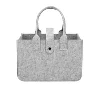 Felt Shopping Bags, Large Storage Basket, Reusable Bags Foldable Tote Grocery for Shopper Bag with Handle Books Clothes Firewood Picnic Camping, 30 x 18 x 20 cm