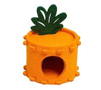 Felt Sleeping Bag for Hamster,Felt House for Hamster | Hamster Bed Pineapple Felt Hamster House,Cute Hamster Accessories Sleeping Tunnel for Chinchillas and Guinea Pigs