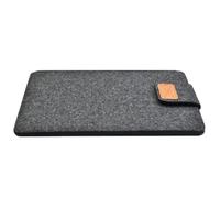 Felt Sleeve Slim Tablet Case Cover Bag 13Inch 15inch Solid Color Tablet Storage Bag(Dark Gray,13-inch)