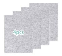Felt Squares Pads, 4 PCS Non Slip Furniture Pads Self Adhesive Chair Feet Floor Protectors Furniture Sliders Bed Stoppers for Tile Table Leg Hardwood Floors Diy (Gray)