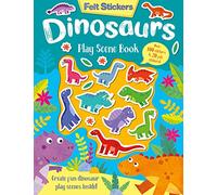 Felt Stickers Dinosaur Play Scene Book