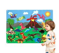 Felt Stories Set - DIY Felt Stories Story Board Flannel for Kindergarten | Multifunctional Fuzzy Board Set for Pets and Farm Animals for ba
