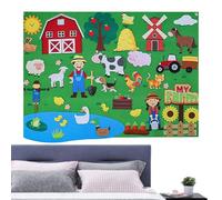 Felt Stories Set | DIY Flannel Felt Story Board for Kids - Kids Wall Educational Activity, Pet Storytelling Flannel Board for