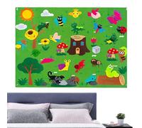 Felt Story Board - DIY Felt Board for Storytelling | Multifunctional Plush Story Board Set for Pets and Farm Animals