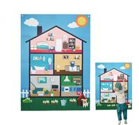 Felt Story Board for Children - Parent-Child Interaction Game,Felt Story Learning Board,for Boys Girls Preschoolers Children Students Home Bedroom Classroom