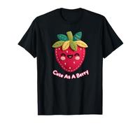 Felt Strawberry Cute As A Berry Kawaii Fruit Foodie Adorable T-Shirt