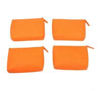 Felt Tech Organizer Bag for Cables Chargers Accessories, Multifunctional Storage Pouch with Compartments, Portable Travel Case for Home Office, 4 Pack(Great Yellow)