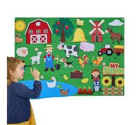 Felt Toy - 104 inchs Figu, Self AdhesiveFelt Board Stories, Flannel Boards for Preschool, Preschool cloth Educational Interactive Toy | Multifunctional Childrens Teaching Felt Board for Ki