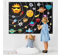 Felt Wall Chart For - Interactive Sensory Storytelling Game Kit | Early Learning Development Toys - Arts & Crafts For Boys And Girls