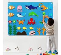 Felt Wall Chart For - Interactive Sensory Storytelling Game Kit | Early Learning Development Toys - Toddler Arts & Crafts For Boys And Girls