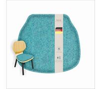 Feltd. Felt Seat Cushion Suitable for IKEA Skalsta Wood and Plastic Shell Comfort Including Non-Slip Coating Many Colours Sustainable Fair and Made in Cologne (Coral/Wood Veneer Bowl)