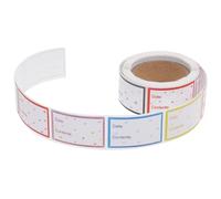 FELTECHELECTR 1 Roll Food Safety Freezer Labels Sticky Container Labels Easy to Stick and Peel Off Copper Plated Paper for Kitchen and Restaurant Use