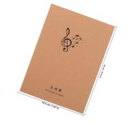 FELTECHELECTR 10 Pcs Music Manuscript Notebook, Creative Chord Book, Paper, 18 inside Pages, Khaki, Portable Design for DIY Composing Music, for Guitarists and Pianists