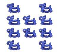 FELTECHELECTR 10 Pcs Plastic Laboratory Clamps Keck Clamps for Glass Ground Joints Chemical Lab Use with High Stability and Heat Resistance Random Color