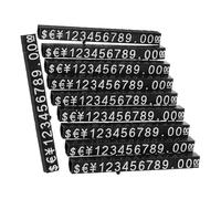 FELTECHELECTR 10 Sets Price Cube Tags Adjustable Abs Price Display Labels Simple Classic Elegant Style for Shopping Mall and Apparel Shops