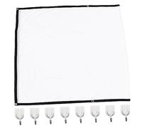 FELTECHELECTR 100-inch Portable Polyester Projector Screen Universal Indoor Outdoor Projection Film Screen for Home Theater and Business Presentations