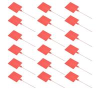 FELTECHELECTR 100 Pcs Plastic Cable Tags Cable Zip Ties Labeling Tags Plastic, Red, Anti-Adjustment, Tensile Strength, for Logistics and Power Cords, Homes and Offices