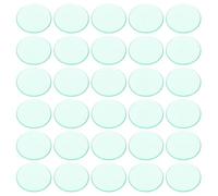 FELTECHELECTR 100pcs 19mm Translucent Grass Green Plastic Bingo Chips Counting Game Markers for Family Bingo Party and Poker Cards Games