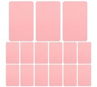 FELTECHELECTR 100pcs Pink Blank Cards Multi-Function Note Supply Easy to Write Paper Small DIY Note Cards for Office and School Use