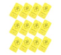 FELTECHELECTR 100pcs Yellow Medical Waste Tags Hanging Labels Clinic Warning Multifunctional Tags for Hospital Trash Management