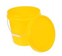 FELTECHELECTR 10l Plastic Fermenting Bucket with Lid for Safe and Healthy Fermentation, Food Grade Pp Material with Convenient Handle, for Making Pickles and Fermented Foods at Home