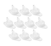 FELTECHELECTR 10Pcs Adjustable Sensor Mounting Bracket Wall Alarm Detector Stand Infrared Alarm Mount Holder for Home Security and Intruder Systems
