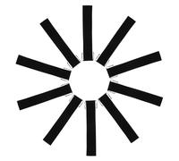 FELTECHELECTR 10pcs Black Velvet Folding Hand Fan Drawstring Bags 36x6cm Portable Fan Storage Pouches Travel Organizer Protective Sleeve for Wedding Party