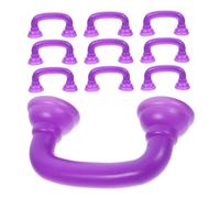 FELTECHELECTR 10pcs Boys and Girls Pretend Phone Toy Set for Speech Development and Auditory Feedback, Purple Plastic Realistic Simulation Handset for Classroom Reading and Language Training