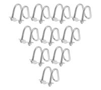 FELTECHELECTR 10pcs Cross Connector Vertical U-Shaped Pipe Clamp for Farm Greenhouse Shade Frame Fixing Construction Pack Suitable for Outdoor Structures