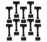 FELTECHELECTR 10pcs Double-Ended Clip Price Tag Holder Plastic Clamp Sign Holder Clips for Pictures Display for Store Office Supermarket