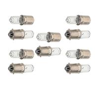 FELTECHELECTR 10pcs H10w 12v10w Ba9s Instrument Cluster Light Bulbs for Car and Motorcycle Dashboard Panel Gauge Speedometer Indicator Replacement