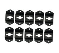 FELTECHELECTR 10pcs Iron Hanging Speaker Brackets Surround Sound Box Hooks Audio Speaker Wall Mount Connectors for Home Theater and Multimedia Systems